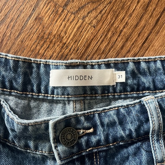 Hidden Jeans Women’s Zoey Mom Tapered Blue Denim – Size 31 - Picture 3 of 10